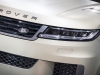 View on front of Range Rover. Detail and part of vehicle